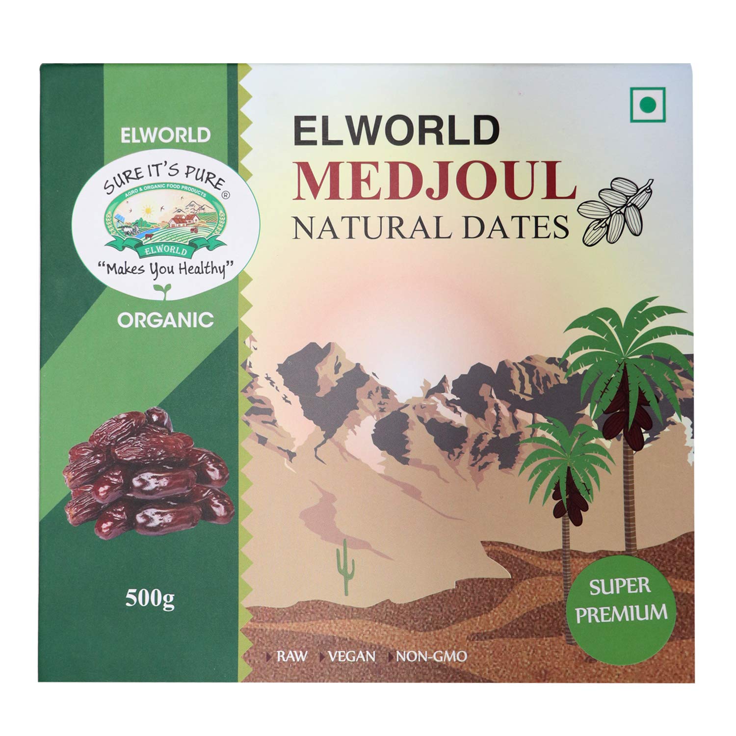 Medjoul Natural Dates Jumbo – Super Premium (500g)