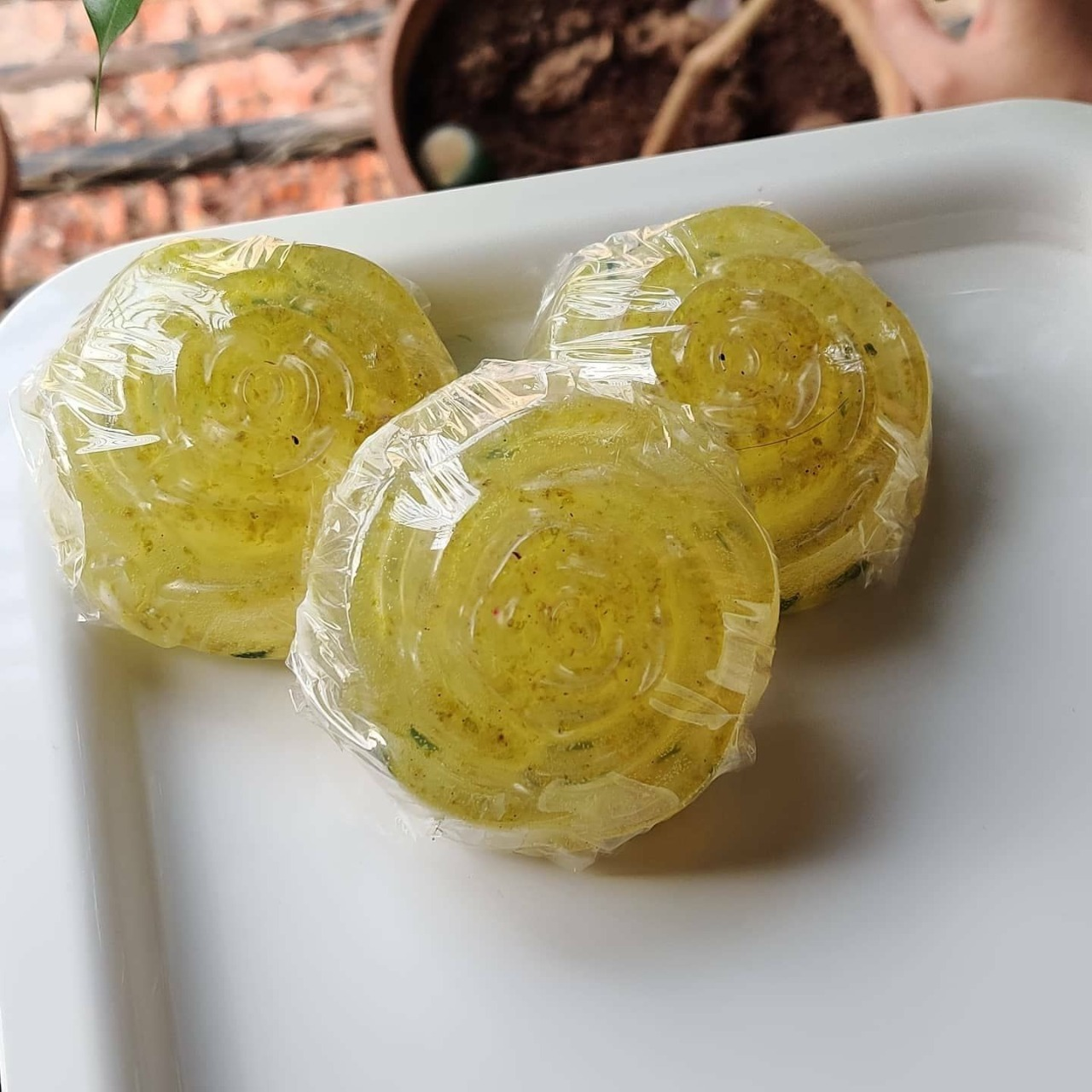 Organic lemon soap